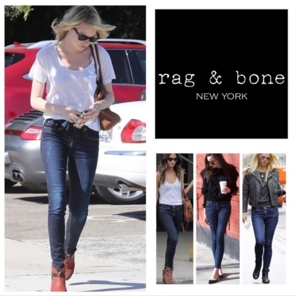 Rag & Bone Mid-Rise Skinny jeans in Woodford Size 24 - Picture 2 of 16